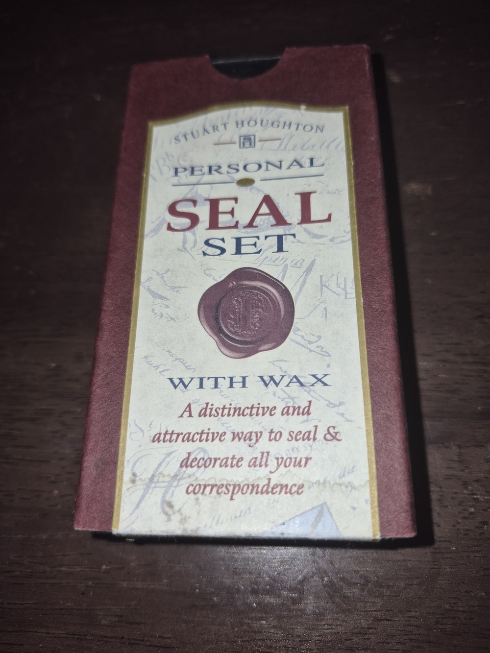 Personal Seal Set with Red Wax